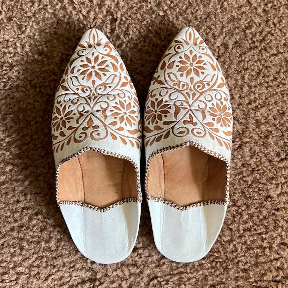 Marrakesh, Morocco Leather Slippers/Slides